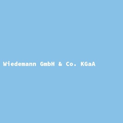 Hersteller: Wiedemann GmbH &amp; Co. KGaA