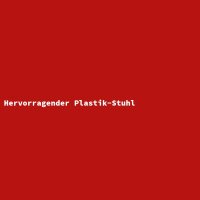 Hervorragender Plastik-Stuhl