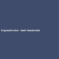 Ergonomischer Samt-Handschuh