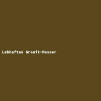 Lebhaftes Granit-Messer