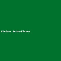 Kleines Beton-Kissen