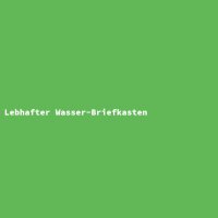 Lebhafter Wasser-Briefkasten