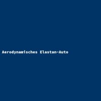 Aerodynamisches Elastan-Auto